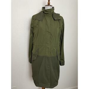Uniqlo Parka Jacket Military Raincoat Two Tone Removable Lining